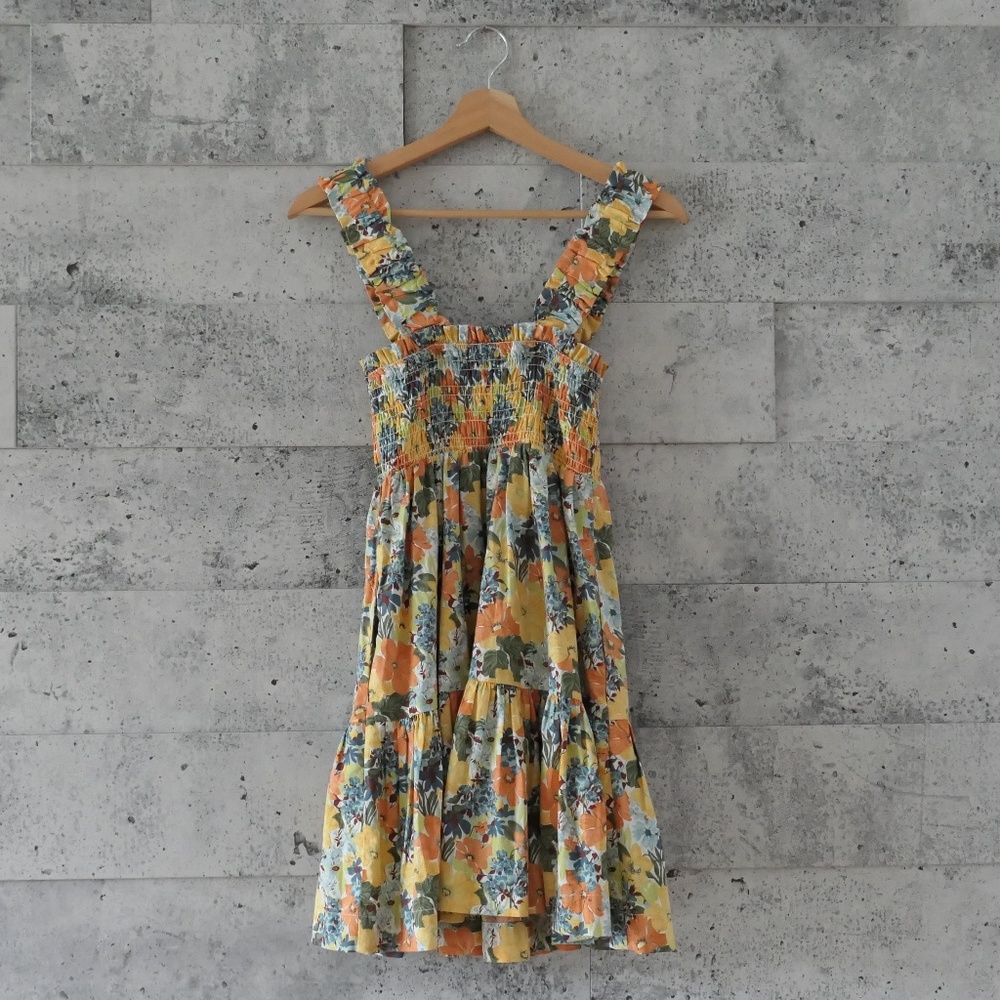 Abercrombie & Fitch - Smocked Bodice Easy Mini Dress - Size S